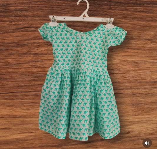 Camel printed frock